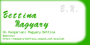 bettina magyary business card